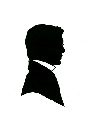 victorian gentleman silhouette